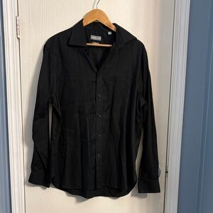 Michael Kors Men's Classic Black Dress Shirt